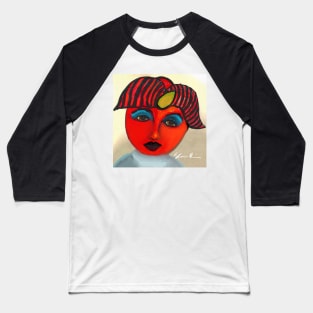 Red Tomato Face Baseball T-Shirt